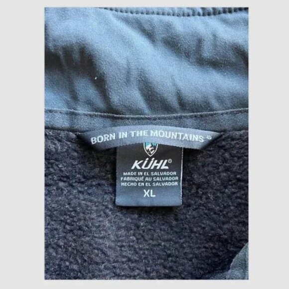 Kuhl Interceptr Full Zip Fleece Jacket Size XL Black Warm Outdoor Hiking Active - Picture 3 of 10